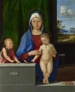 欧洲12-19世纪油画一_ANTONIO, Solario - The Virgin and Child with Saint John